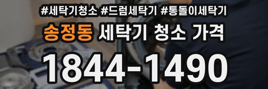 송정동 세탁기 청소 가격