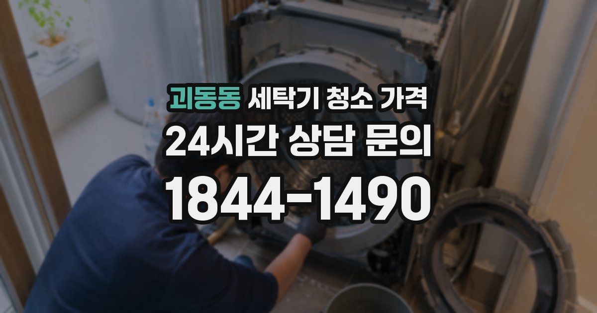 괴동동 세탁기 청소 가격