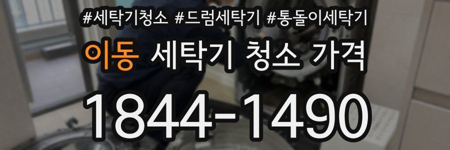 이동 세탁기 청소 가격