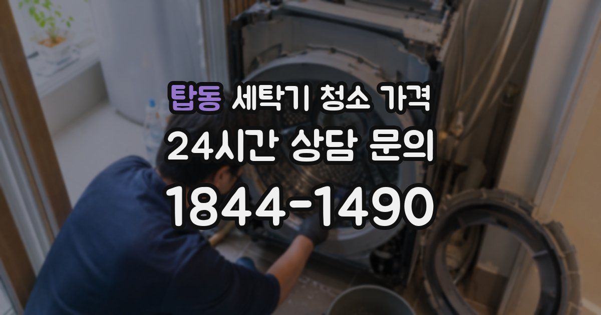 탑동 세탁기 청소 가격
