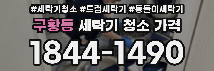 구황동 세탁기 청소 가격