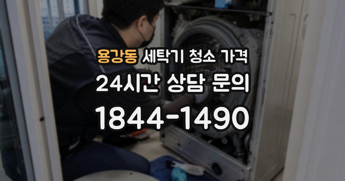 용강동 세탁기 청소 가격