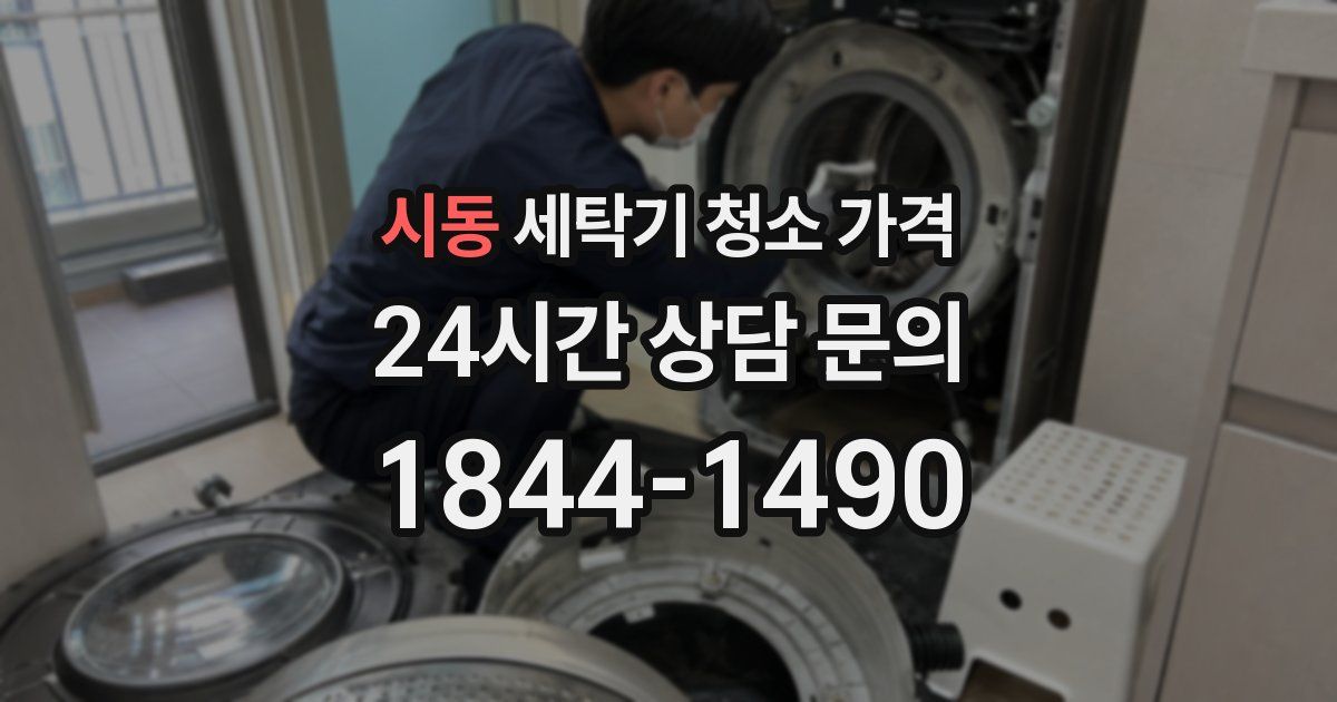 시동 세탁기 청소 가격