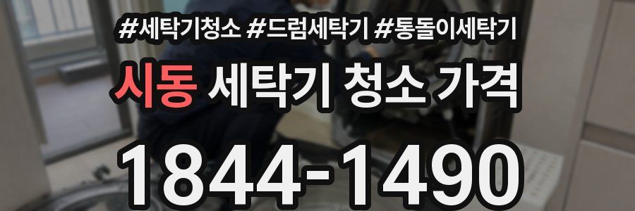 시동 세탁기 청소 가격