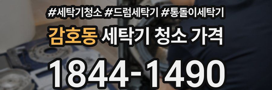 감호동 세탁기 청소 가격