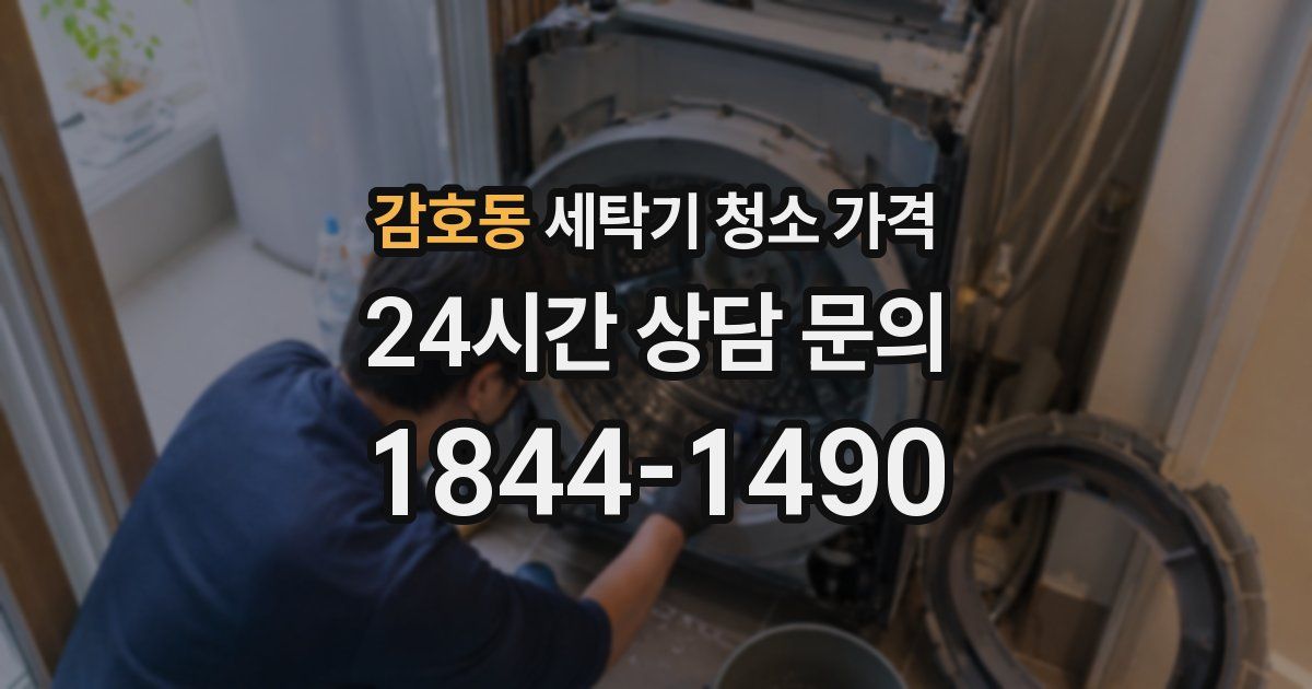 감호동 세탁기 청소 가격