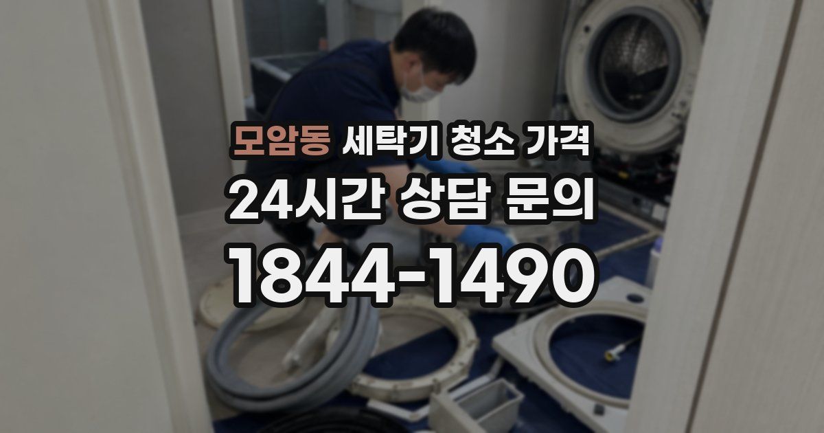 모암동 세탁기 청소 가격