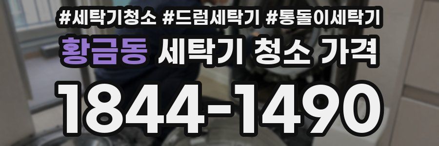 황금동 세탁기 청소 가격