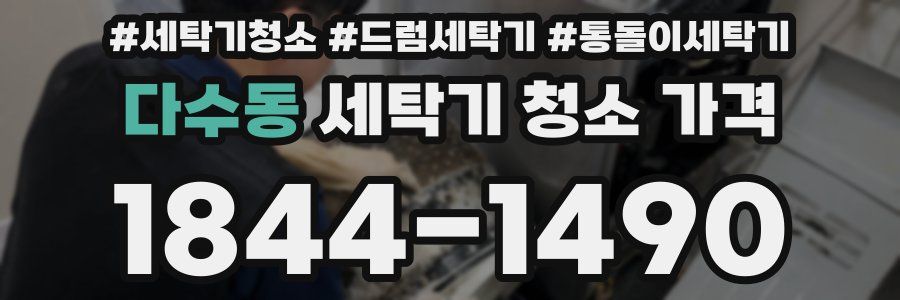 다수동 세탁기 청소 가격