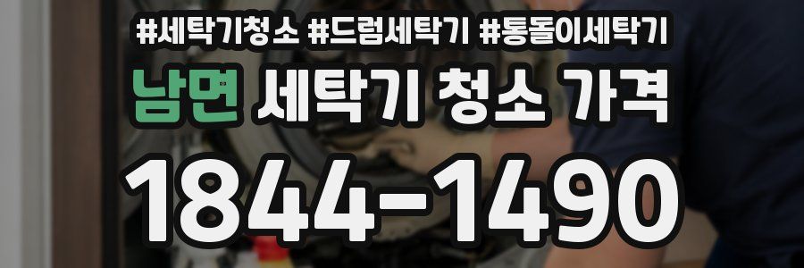 남면 세탁기 청소 가격