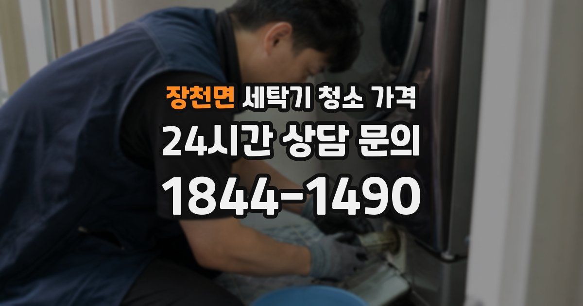장천면 세탁기 청소 가격