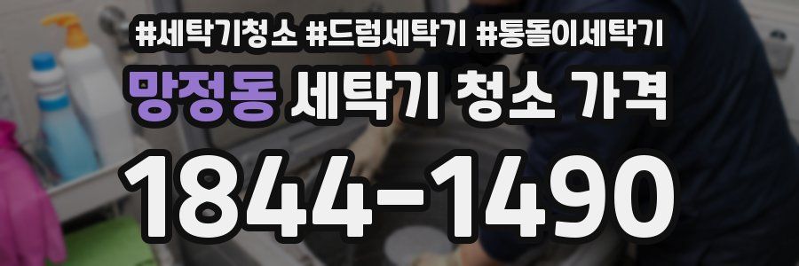 망정동 세탁기 청소 가격