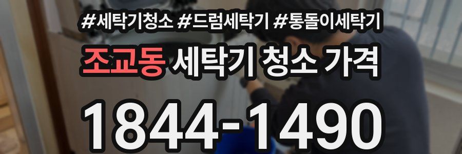 조교동 세탁기 청소 가격
