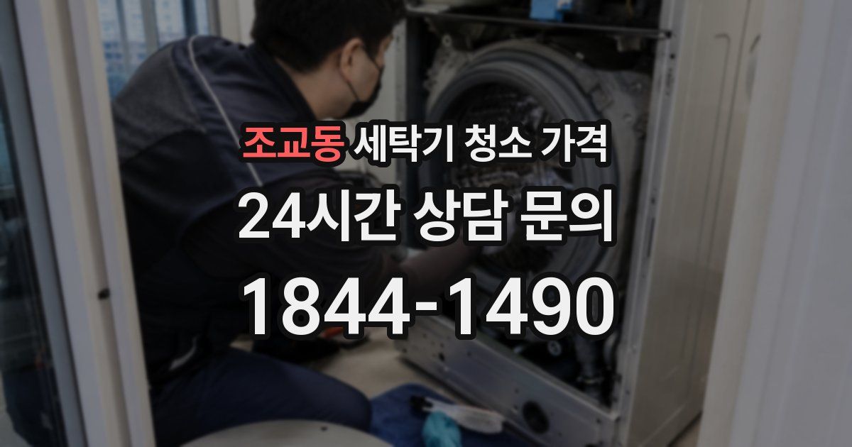 조교동 세탁기 청소 가격