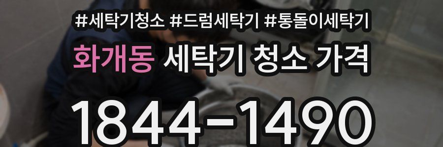 화개동 세탁기 청소 가격