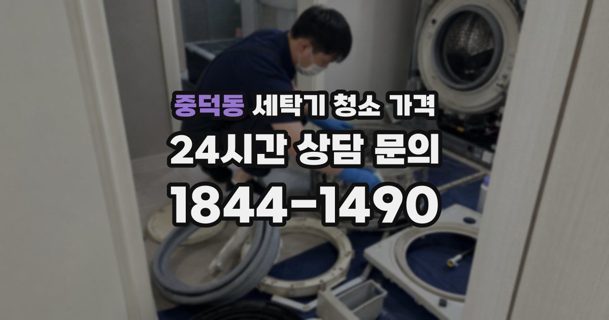중덕동 세탁기 청소 가격
