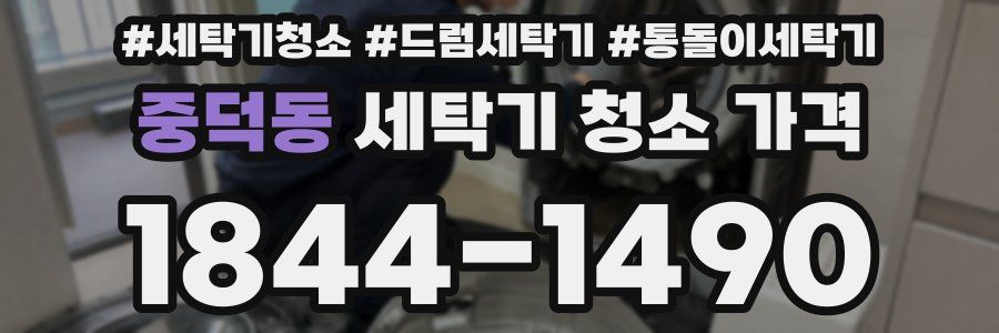 중덕동 세탁기 청소 가격