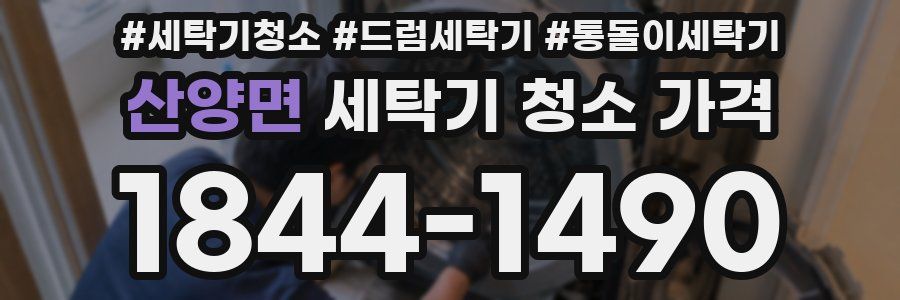 산양면 세탁기 청소 가격
