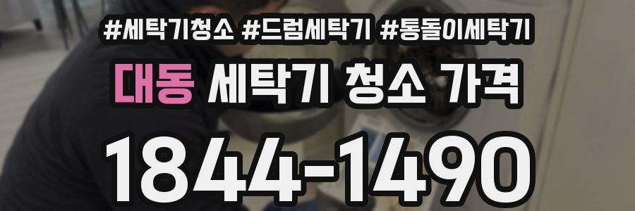 대동 세탁기 청소 가격
