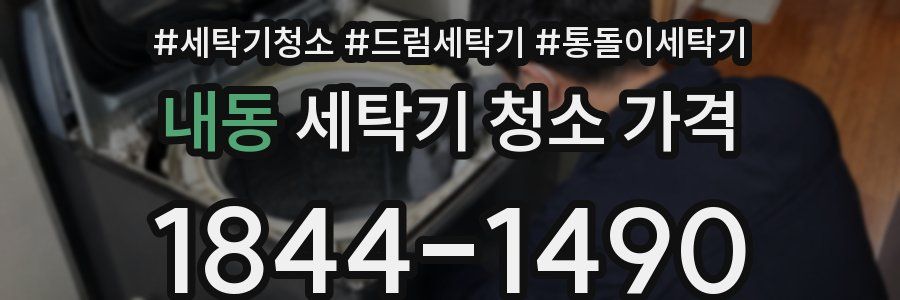내동 세탁기 청소 가격
