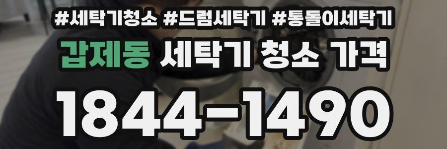 갑제동 세탁기 청소 가격