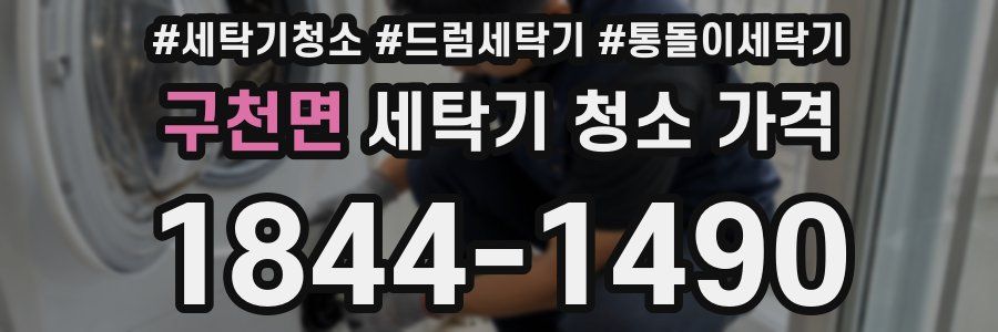 구천면 세탁기 청소 가격