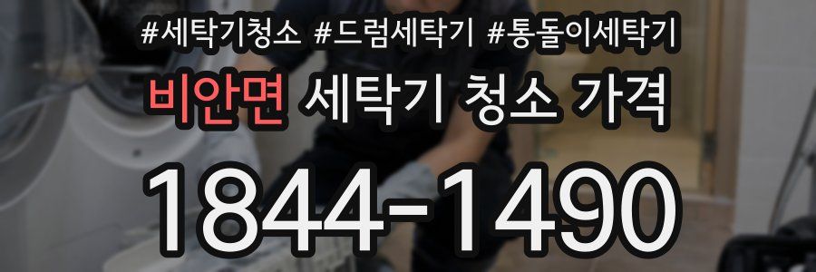 비안면 세탁기 청소 가격