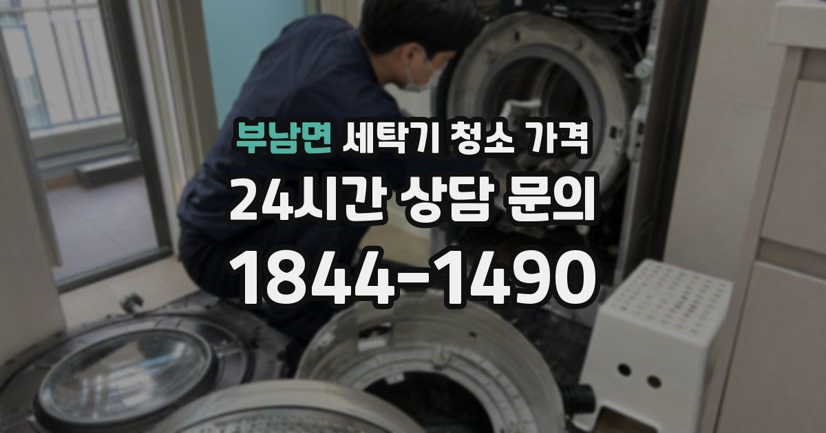 부남면 세탁기 청소 가격
