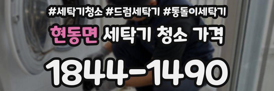 현동면 세탁기 청소 가격