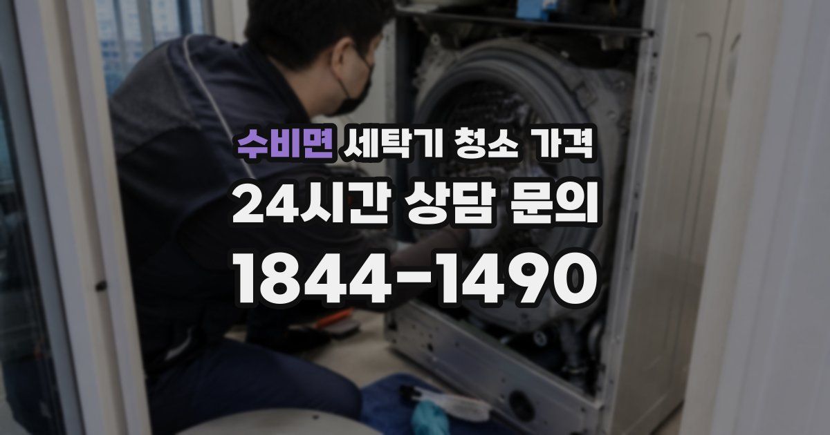 수비면 세탁기 청소 가격