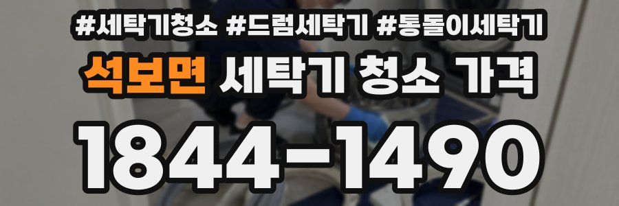 석보면 세탁기 청소 가격