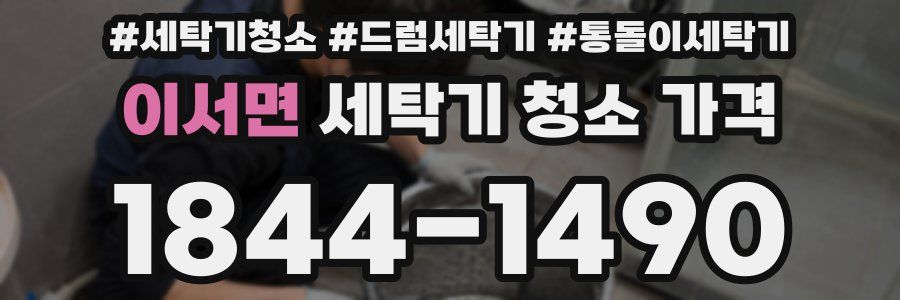이서면 세탁기 청소 가격