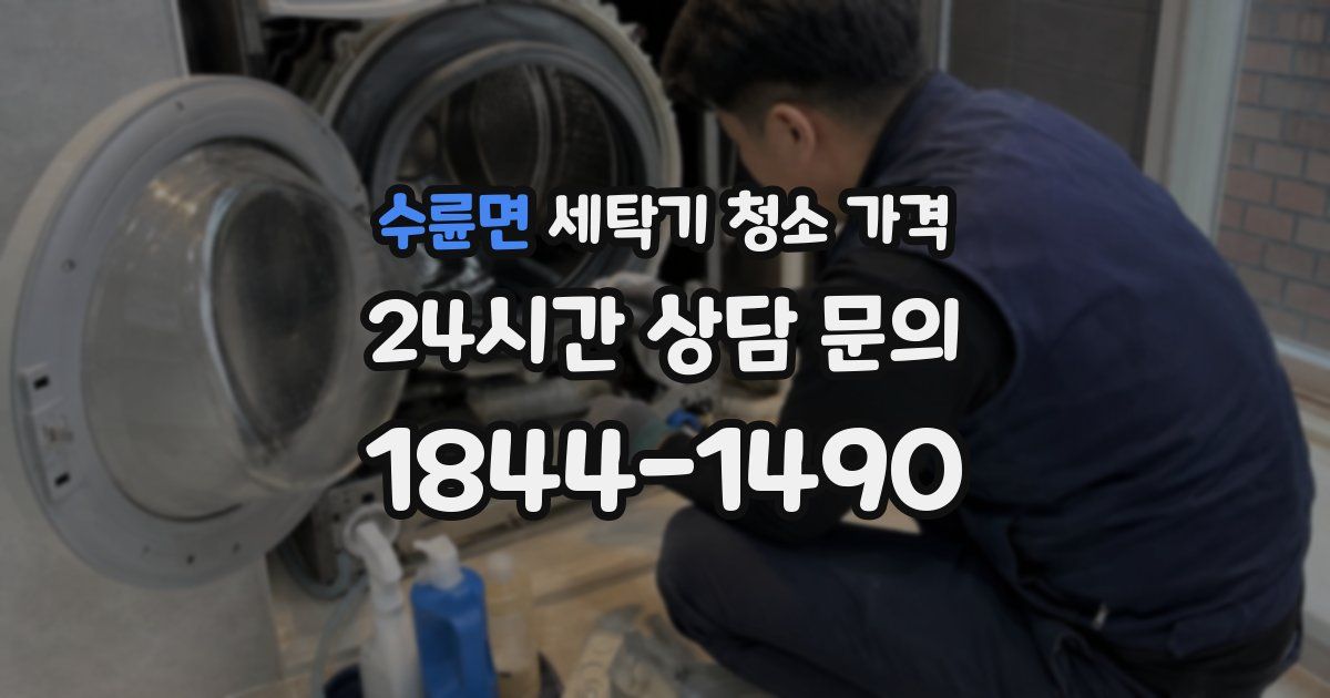 수륜면 세탁기 청소 가격
