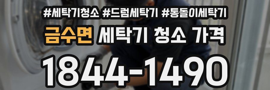 금수면 세탁기 청소 가격