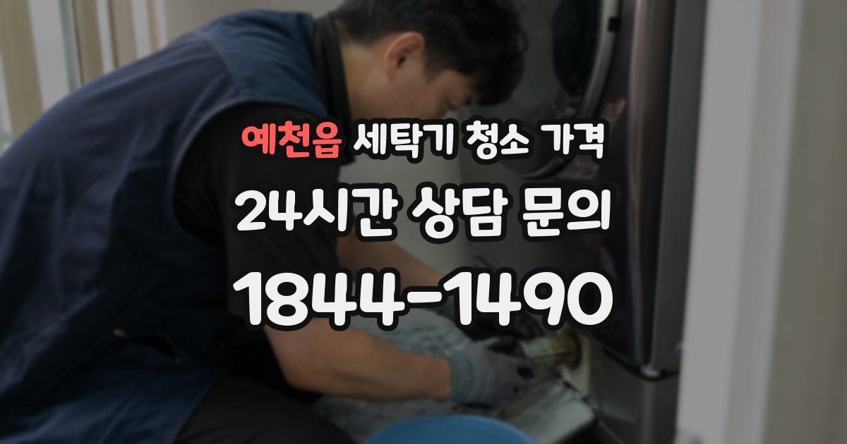 예천읍 세탁기 청소 가격