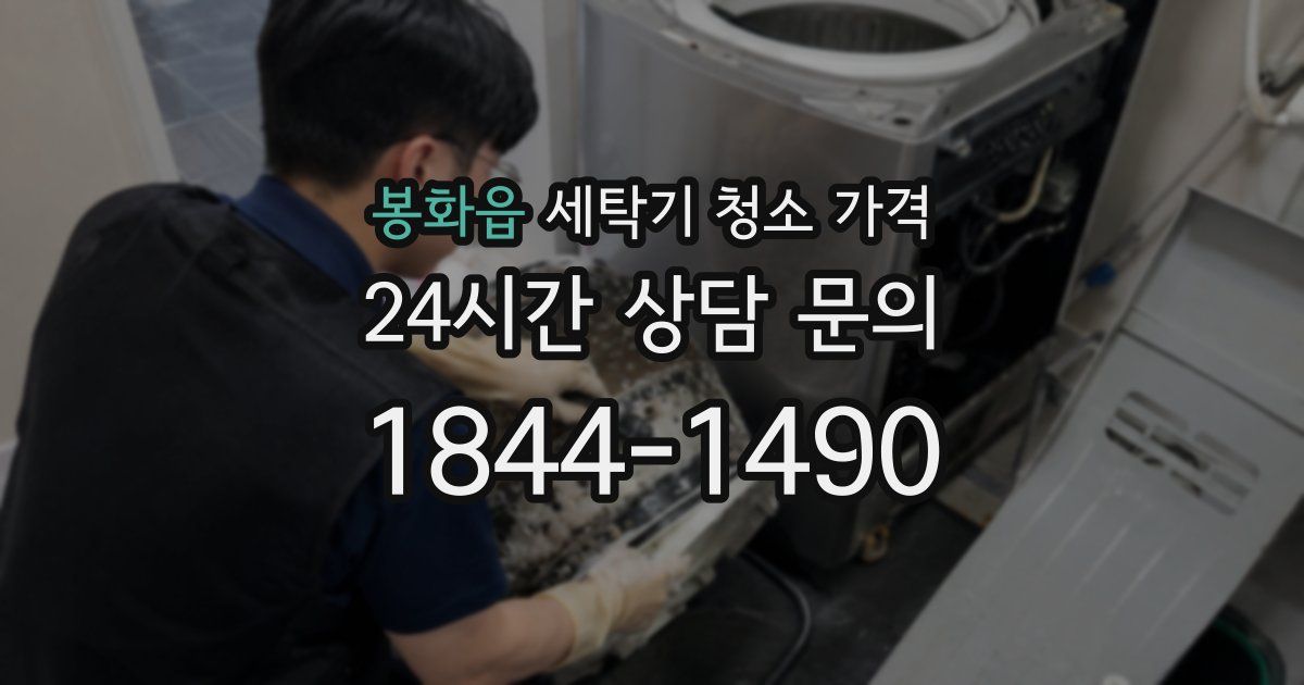 봉화읍 세탁기 청소 가격