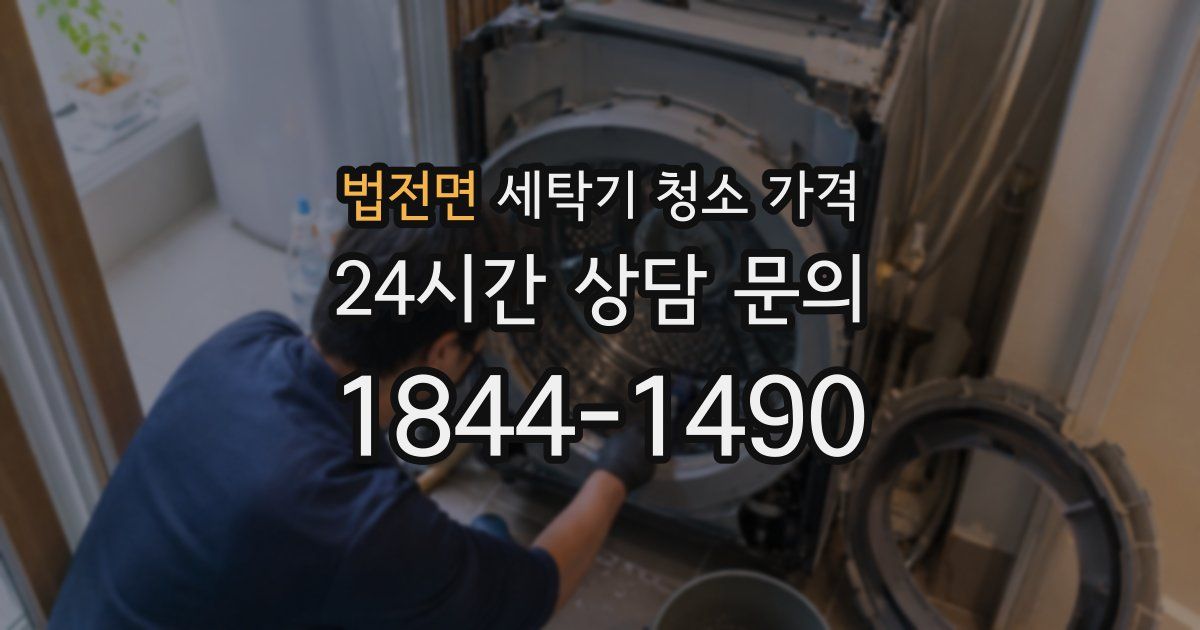 법전면 세탁기 청소 가격