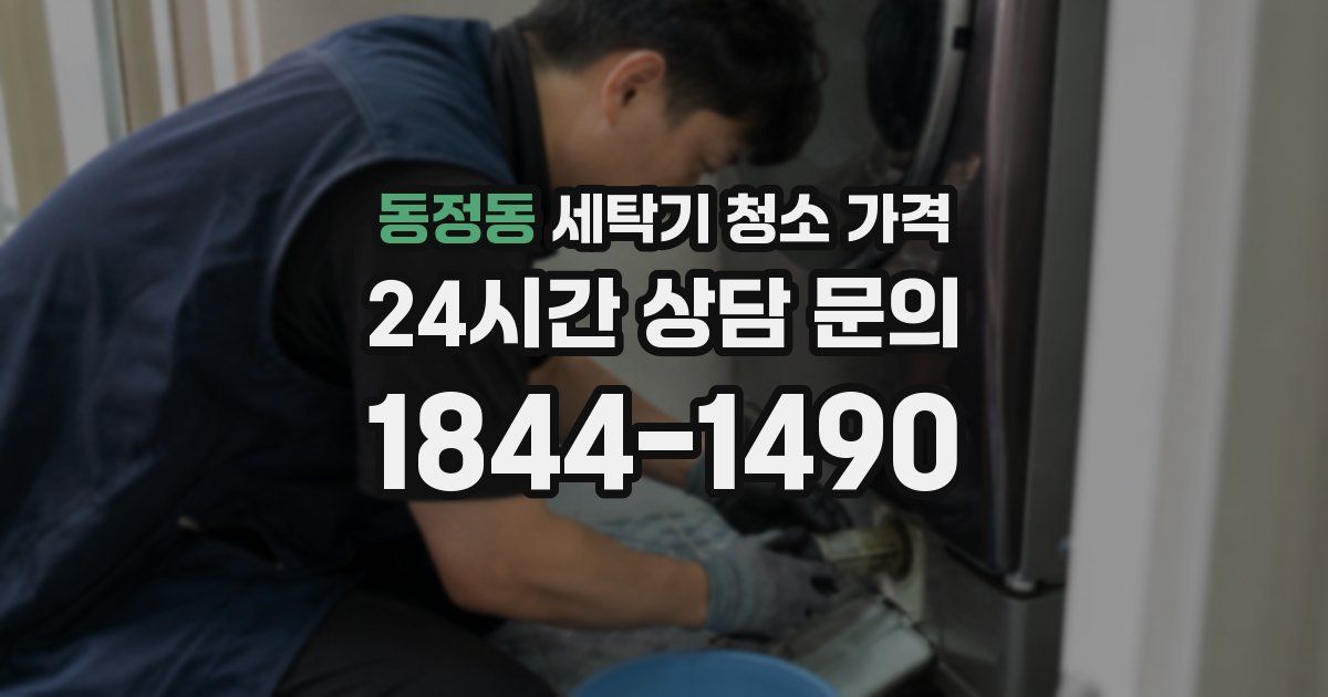 동정동 세탁기 청소 가격