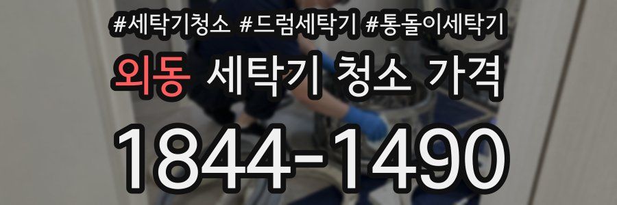 외동 세탁기 청소 가격