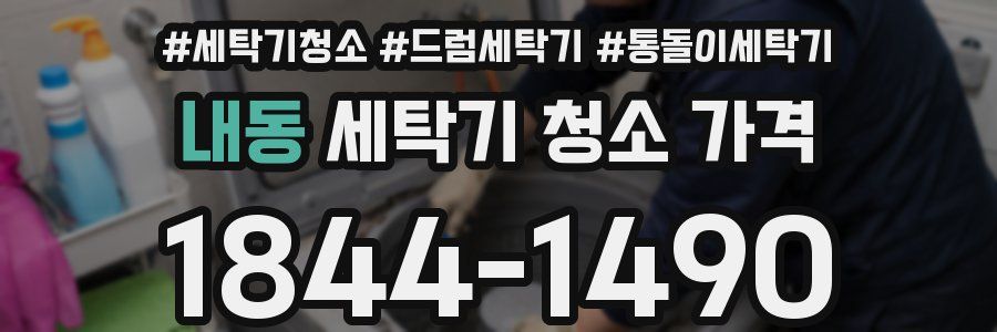 내동 세탁기 청소 가격