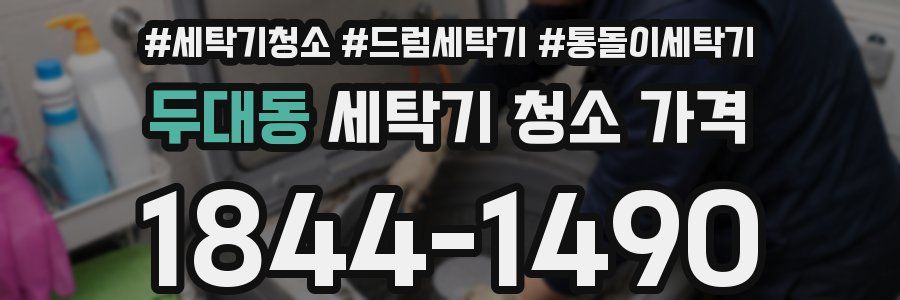 두대동 세탁기 청소 가격