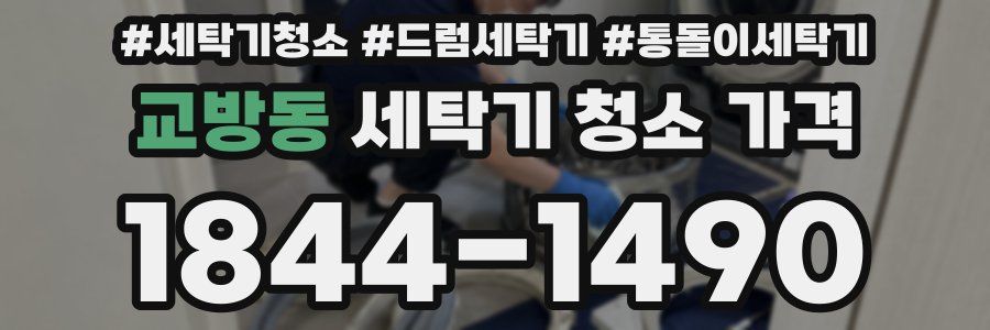 교방동 세탁기 청소 가격