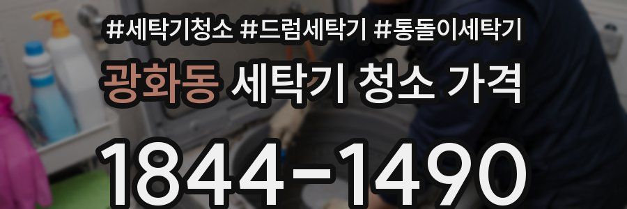 광화동 세탁기 청소 가격