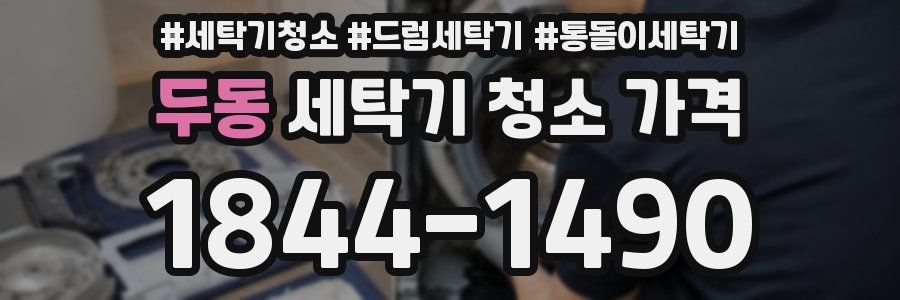 두동 세탁기 청소 가격