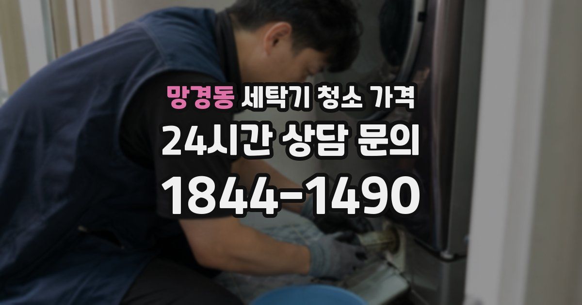 망경동 세탁기 청소 가격