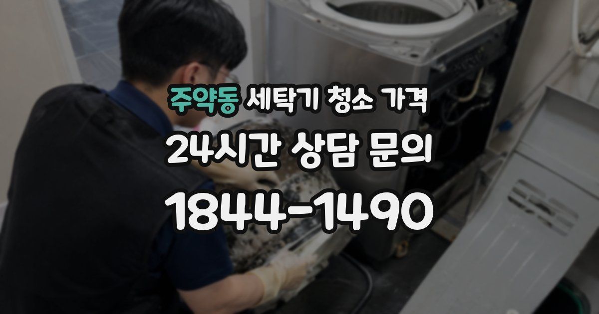 주약동 세탁기 청소 가격