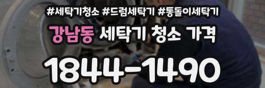 강남동 세탁기 청소 가격