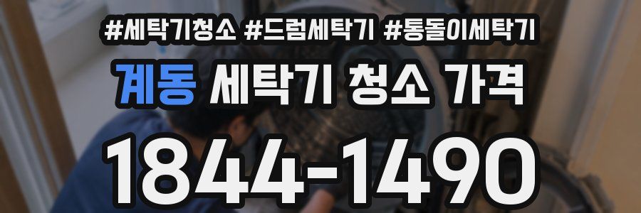 계동 세탁기 청소 가격
