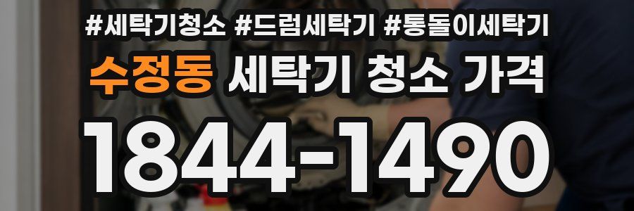 수정동 세탁기 청소 가격