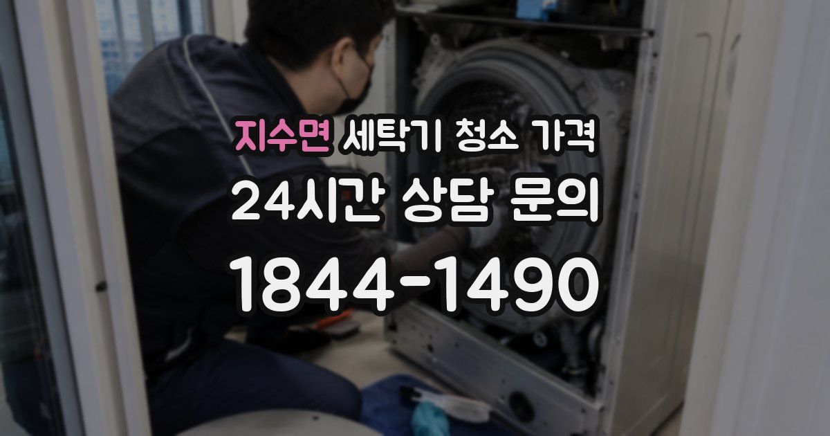 지수면 세탁기 청소 가격